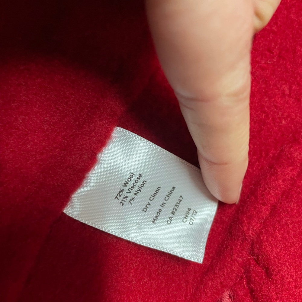 Talbots Red Short Wool Jacket - Picture 5 of 5